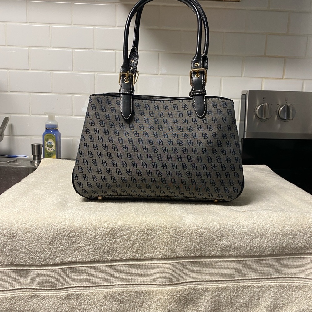 Dooney & Bourke Black Monogram Shoulder Bag